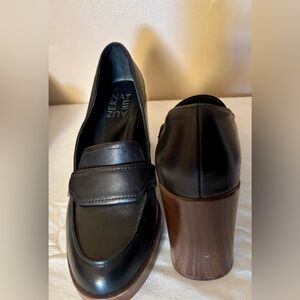 Naturalizer Women's Elegant Black Amble Block Heel Loafers Sz 6M